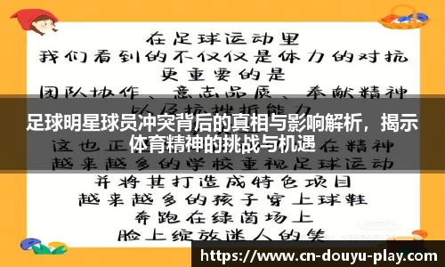 足球明星球员冲突背后的真相与影响解析，揭示体育精神的挑战与机遇